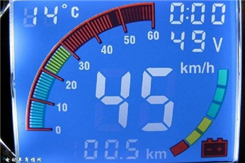 STN LCD display for electric vehicle instrument